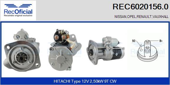 RECOFICIAL REC6020156.0 - Starter car-mod.net