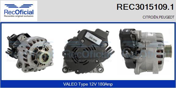 RECOFICIAL REC3015109.1 - Alternator, starter car-mod.net