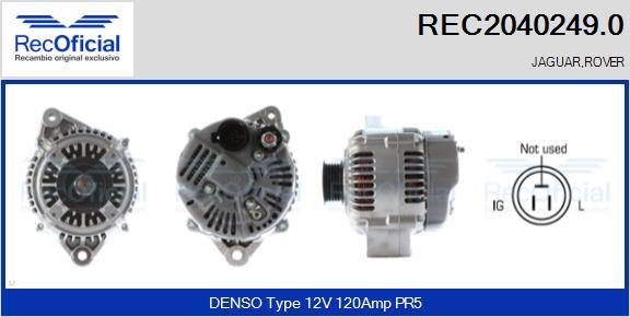 RECOFICIAL REC2040249.0 - Alternator car-mod.net