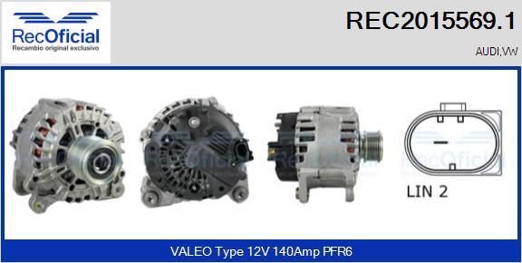 RECOFICIAL REC2015569.1 - Alternator car-mod.net