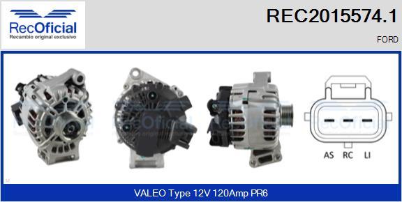 RECOFICIAL REC2015574.1 - Alternator car-mod.net