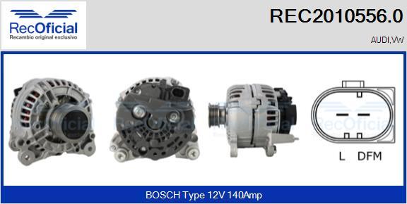 RECOFICIAL REC2010556.0 - Alternator car-mod.net
