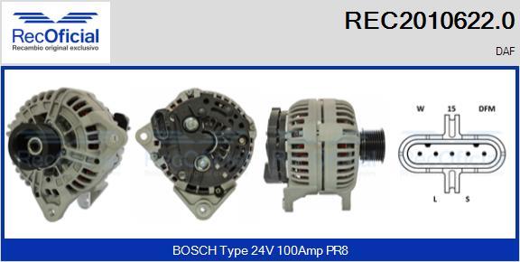 RECOFICIAL REC2010622.0 - Alternator car-mod.net