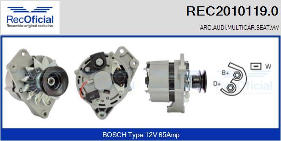 RECOFICIAL REC2010119.0 - Alternator car-mod.net