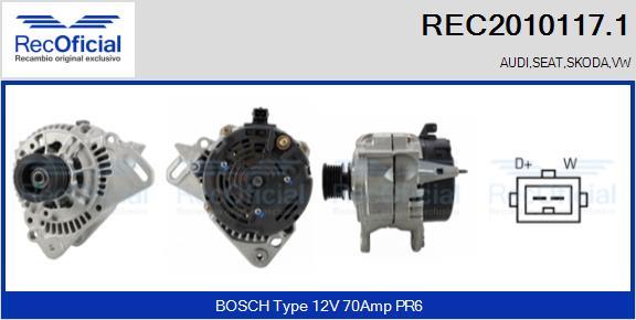 RECOFICIAL REC2010117.1 - Alternator car-mod.net