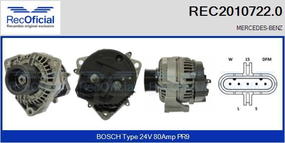RECOFICIAL REC2010722.0 - Alternator car-mod.net