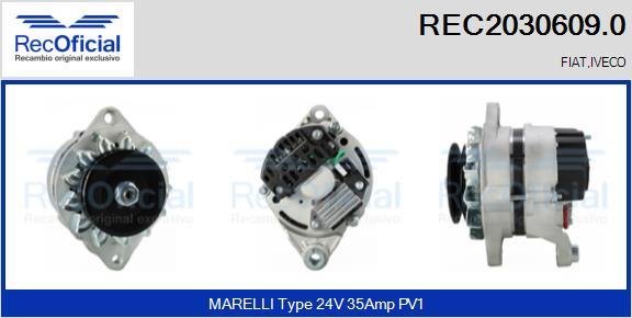 RECOFICIAL REC2030609.0 - Alternator car-mod.net
