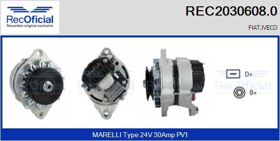 RECOFICIAL REC2030608.0 - Alternator car-mod.net
