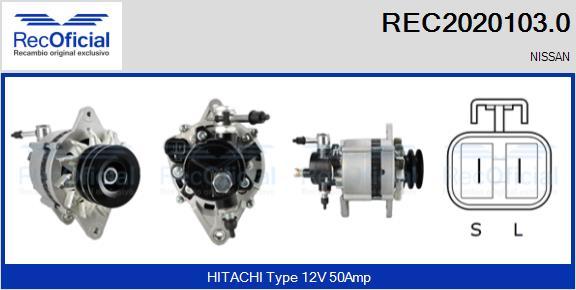 RECOFICIAL REC2020103.0 - Alternator car-mod.net