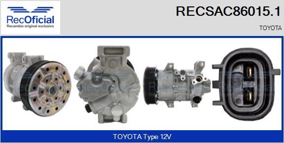 RECOFICIAL RECSAC86015.1 - Compressor, air conditioning car-mod.net