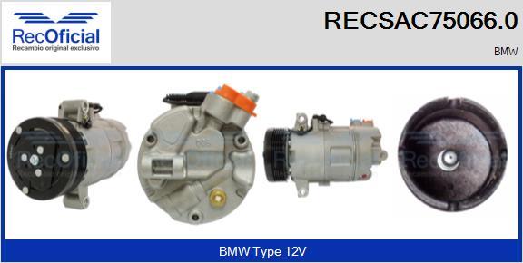 RECOFICIAL RECSAC75066.0 - Compressor, air conditioning car-mod.net
