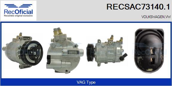RECOFICIAL RECSAC73140.1 - Compressor, air conditioning car-mod.net