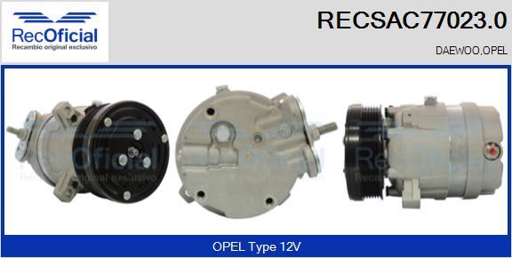 RECOFICIAL RECSAC77023.0 - Compressor, air conditioning car-mod.net
