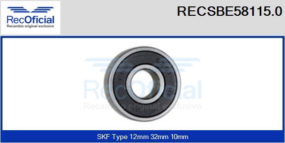 RECOFICIAL RECSBE58115.0 - Bearing car-mod.net
