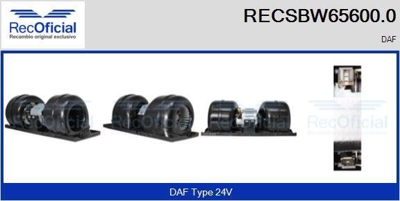 RECOFICIAL RECSBW65600.0 - Interior Blower car-mod.net