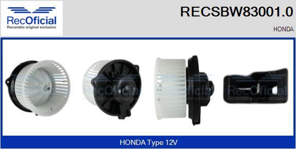 RECOFICIAL RECSBW83001.0 - Interior Blower car-mod.net