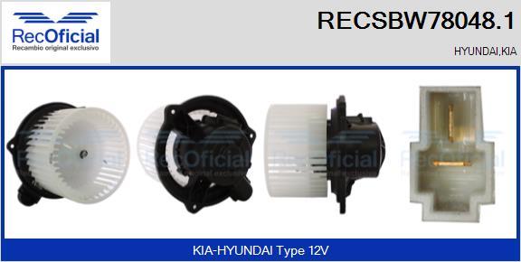 RECOFICIAL RECSBW78048.1 - Interior Blower car-mod.net
