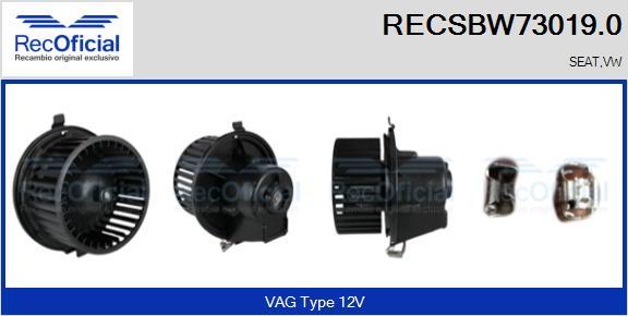 RECOFICIAL RECSBW73019.0 - Interior Blower car-mod.net