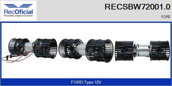RECOFICIAL RECSBW72001.0 - Interior Blower car-mod.net