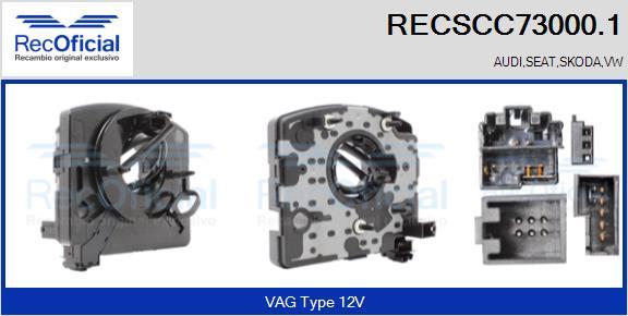 RECOFICIAL RECSCC73000.1 - Clockspring, airbag car-mod.net