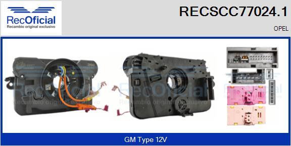 RECOFICIAL RECSCC77024.1 - Clockspring, airbag car-mod.net