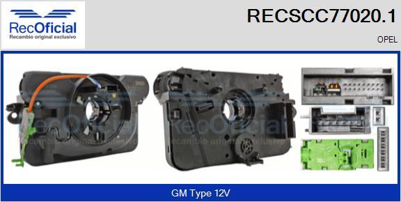 RECOFICIAL RECSCC77020.1 - Clockspring, airbag car-mod.net