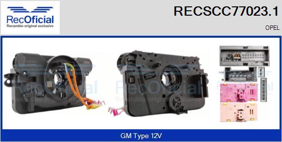 RECOFICIAL RECSCC77023.1 - Clockspring, airbag car-mod.net