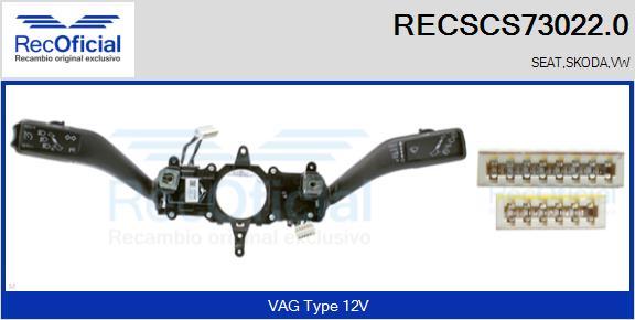 RECOFICIAL RECSCS73022.0 - Steering Column Switch car-mod.net