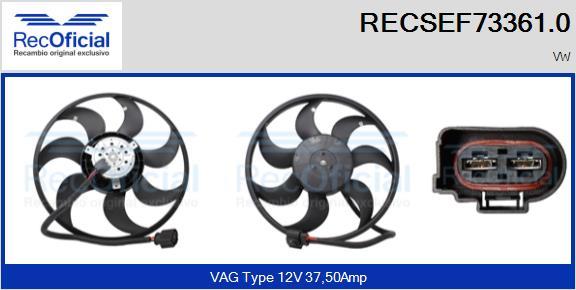 RECOFICIAL RECSEF73361.0 - Fan, radiator car-mod.net