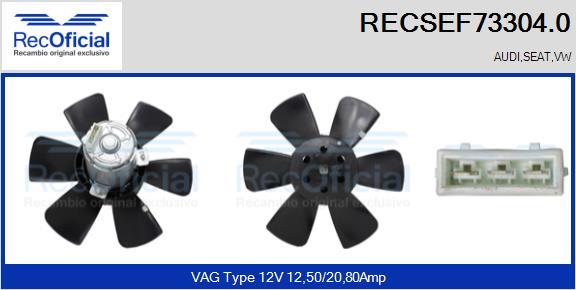 RECOFICIAL RECSEF73304.0 - Fan, radiator car-mod.net