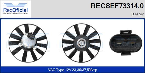 RECOFICIAL RECSEF73314.0 - Fan, radiator car-mod.net