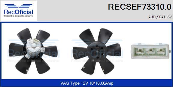 RECOFICIAL RECSEF73310.0 - Fan, radiator car-mod.net