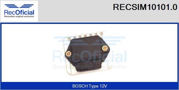 RECOFICIAL RECSIM10101.0 - Switch Unit, ignition system car-mod.net