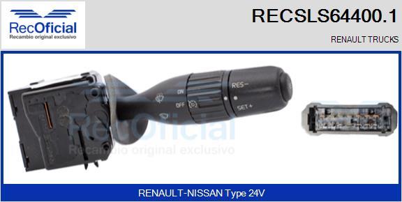 RECOFICIAL RECSLS64400.1 - Steering Column Switch car-mod.net