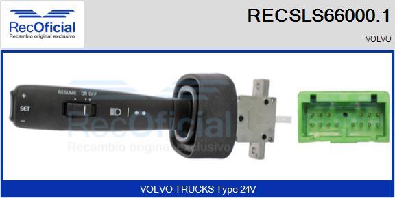 RECOFICIAL RECSLS66000.1 - Steering Column Switch car-mod.net