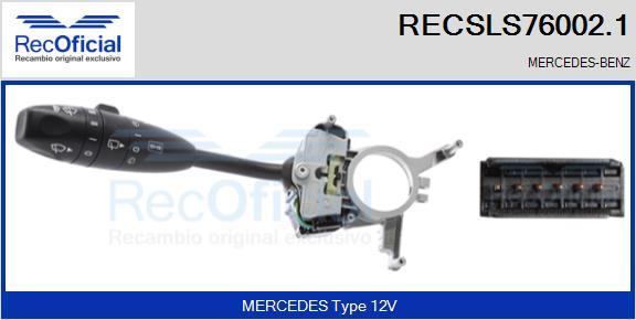 RECOFICIAL RECSLS76002.1 - Steering Column Switch car-mod.net