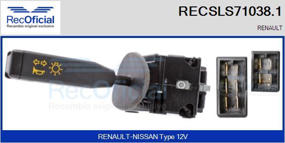 RECOFICIAL RECSLS71038.1 - Steering Column Switch car-mod.net