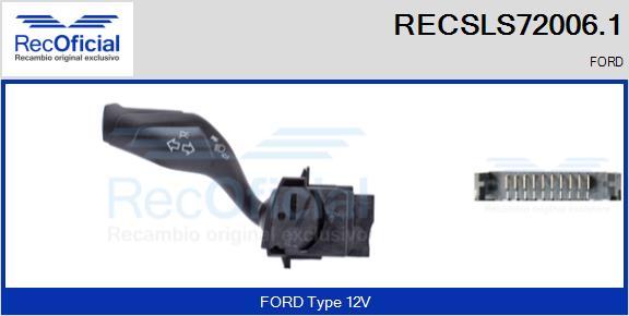 RECOFICIAL RECSLS72006.1 - Steering Column Switch car-mod.net