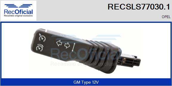 RECOFICIAL RECSLS77030.1 - Steering Column Switch car-mod.net