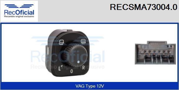 RECOFICIAL RECSMA73004.0 - Switch, mirror adjustment car-mod.net