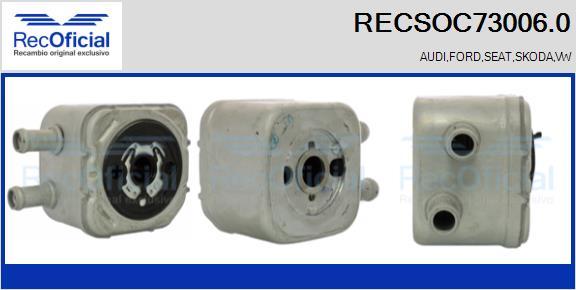 RECOFICIAL RECSOC73006.0 - Oil Cooler, engine oil car-mod.net