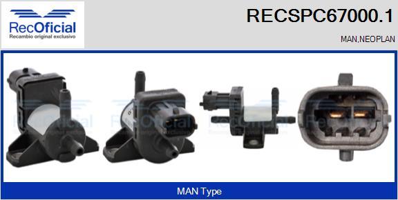 RECOFICIAL RECSPC67000.1 - EGR Pressure Converter, exhaust control car-mod.net