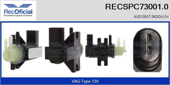RECOFICIAL RECSPC73001.0 - EGR Pressure Converter, exhaust control car-mod.net