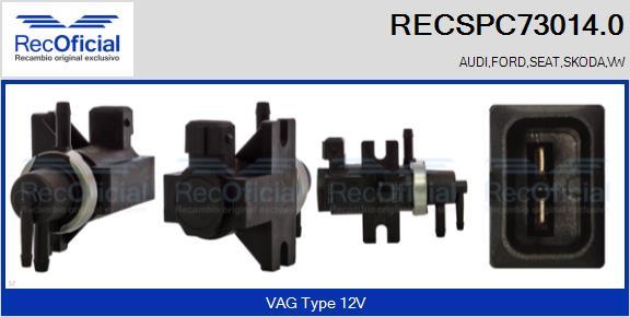 RECOFICIAL RECSPC73014.0 - EGR Pressure Converter, exhaust control car-mod.net