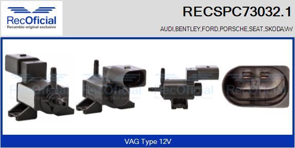 RECOFICIAL RECSPC73032.1 - Intake Air Control Valve, air flow car-mod.net