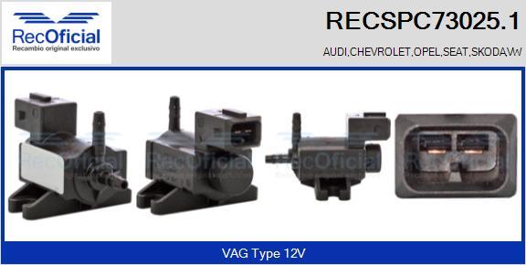 RECOFICIAL RECSPC73025.1 - EGR Pressure Converter, exhaust control car-mod.net