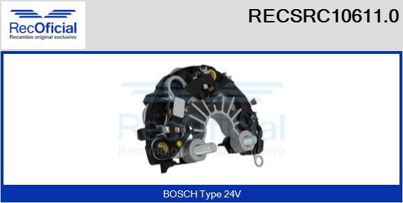 RECOFICIAL RECSRC10611.0 - Rectifier, alternator car-mod.net