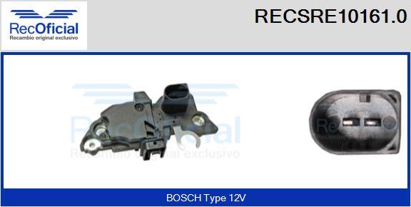 RECOFICIAL RECSRE10161.0 - Voltage regulator, alternator car-mod.net