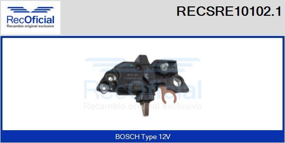 RECOFICIAL RECSRE10102.1 - Voltage regulator, alternator car-mod.net