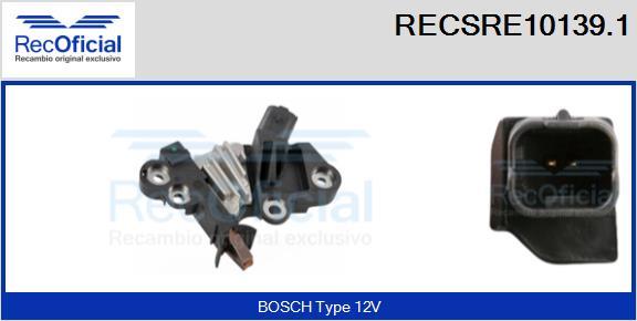 RECOFICIAL RECSRE10139.1 - Voltage regulator, alternator car-mod.net